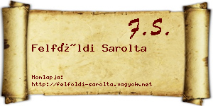 Felföldi Sarolta névjegykártya